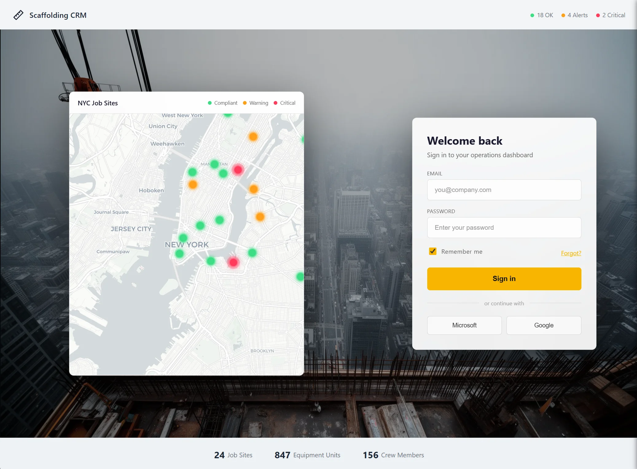 Scaffolding Operations CRM