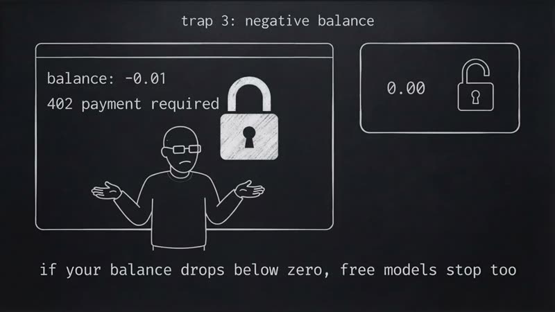 trap 3: negative balance